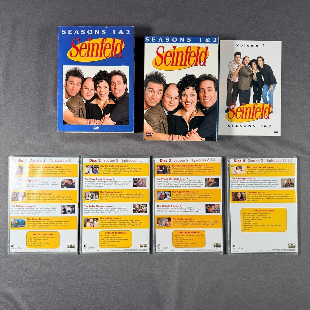 Seinfeld Seasons 1 2 3 DVD Multi Blue Box Set Comedy TV Show Collection - Picture 5 of 9